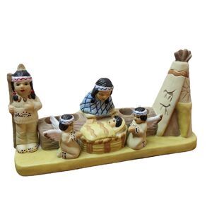 MSR Imports 1993 Native American Nativity Advent Candle Holder – Figurine